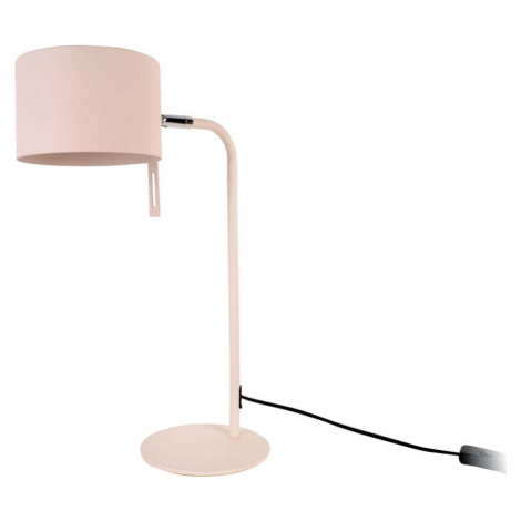 Růžová stolní lampa Leitmotiv Shell, výška 45 cm