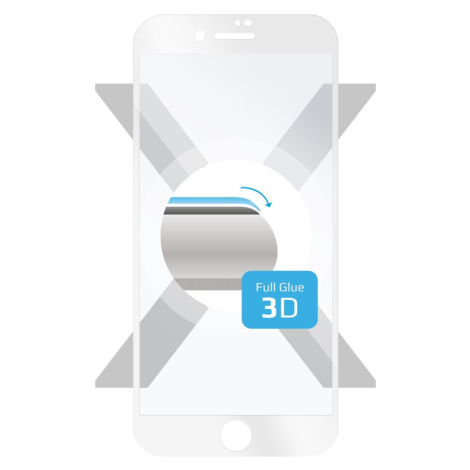 FIXED 3D Full-Cover pro Apple iPhone 7/8, FIXG3D-100-033WH Bílá