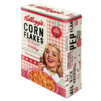 Plechová dóza Plechová dóza XL Kellogg‘s - Girl Corn Flakes Collage, 19 x 26 x 8 cm