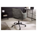 LuxD Designová kancelářská židle Laney šedý samet