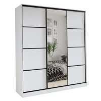 Nejlevnější nábytek Harazia 150 se zrcadlem - bílý mat