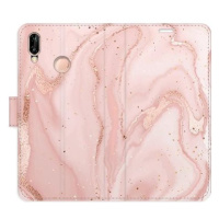 iSaprio flip pouzdro RoseGold Marble pro Huawei P20 Lite