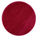 Vopi koberce Vánoční kusový koberec Eton vínově červený kruh - 250x250 (průměr) kruh cm