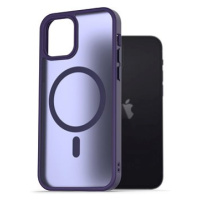 AlzaGuard Matte Case Compatible with Magsafe pro iPhone 12 / 12 Pro tmavě fialový