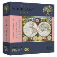 Trefl Wood Craft Origin Puzzle Antická mapa světa 1000 dílků - dřevěné - Trefl