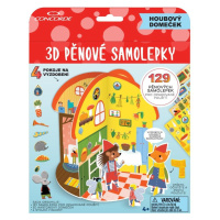 Concorde Pěnové samolepky 3D - Houbový domeček