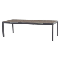 DEOKORK Hliníkový stůl LIVORNO 214/274x110 cm (antracit)