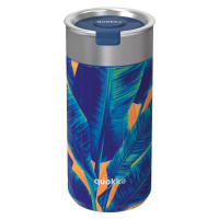 QUOKKA - Nerezový termohrnek se sítkem Boost Blue Jungle 400 ml