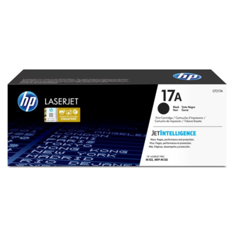 HP 17A Black Original LaserJet Toner Cartridge černý Černá