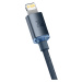 Baseus Crystal Shine odolný opletený kabel USB-C / Lightning 20W 2m black