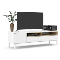 Tvilum TV stolek TREY 155,5 cm bílý/dub