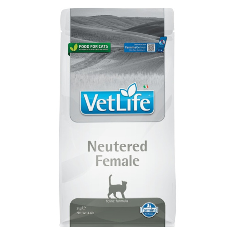 VET LIFE Natural Neutered Female granule pro kastrované kočky, Hmotnost balení: 2 kg