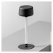 OleV Designová stolní lampa OLEV Tee s dobíjecí baterií, černá