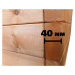 Dřevěný vyvýšený záhon extra bytelný Krušnohorský Nábytek 1B1 156 x 96 x 36 cm smrk přírodní s n