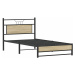 vidaXL Rám postele bez matrace Dub Sonoma 107x203cm Dřevěné konstrukce