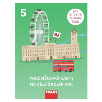 Procvičovací karty na celý školní rok 5 - angličtina Fraus