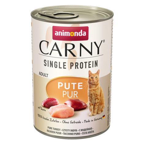 Animonda Carny Single Protein Adult 24 x 400 g - čistě krůtí