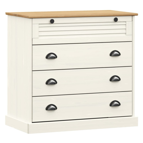 vidaXL Komoda VIGO bílá 80 x 40 x 76 cm masivní borové dřevo