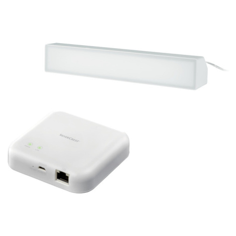 Zigbee 3.0 Smart Home Sada centrální jednotky SGWZ 1 A2 a světelné LED lišty, bílá, 2dílná SILVERCREST