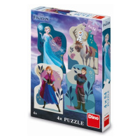 DINO - Frozen: Přátelství 4X54 Puzzle