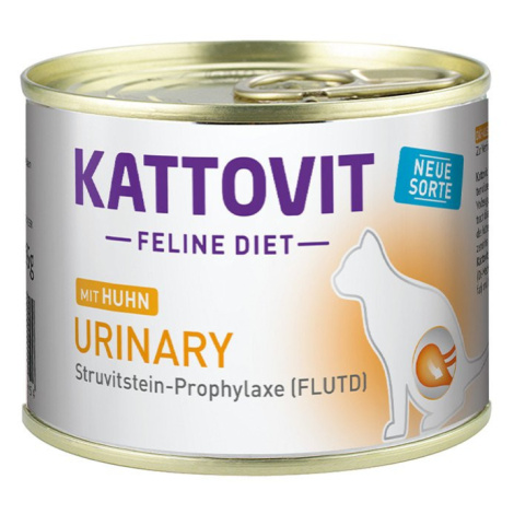 Kattovit Feline Diet Urinary, Kuře 12 × 185 g