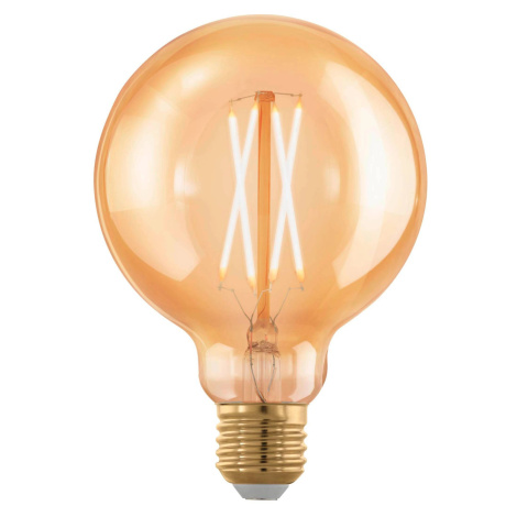 Eglo LED žárovka E27 G95, 4 W, 300 lm, 1700 K, jantarová