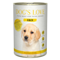 Dog's Love Junior drůbeží maso s cuketou a jablkem 12x400g