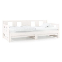 Výsuvná postel bílá masivní borovice 2× (80 × 200) cm, 820288