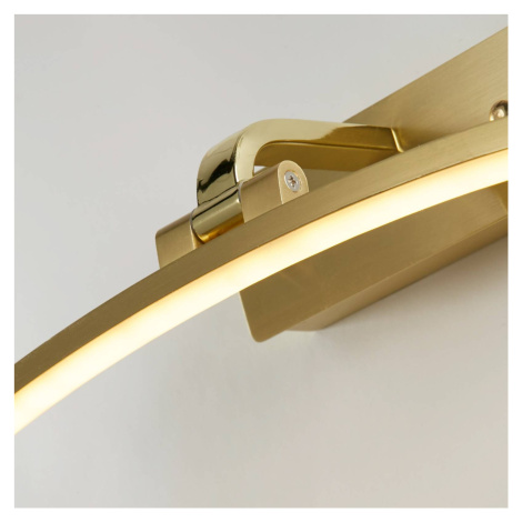 Searchlight Nástěnné svítidlo LED Santorini, šířka 40 cm, mosaz, výklopné