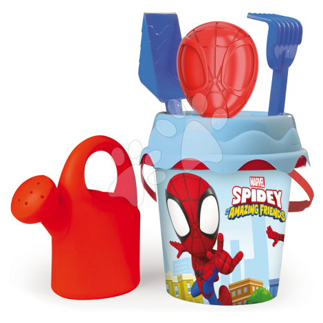 Kbelík set Spidey Spiderman Garnished Bucket Smoby s konvičkou 17 cm výška od 18 měsíců