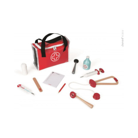 Lékařský kufřík s dřevěnými nástroji - 10 ks JANOD