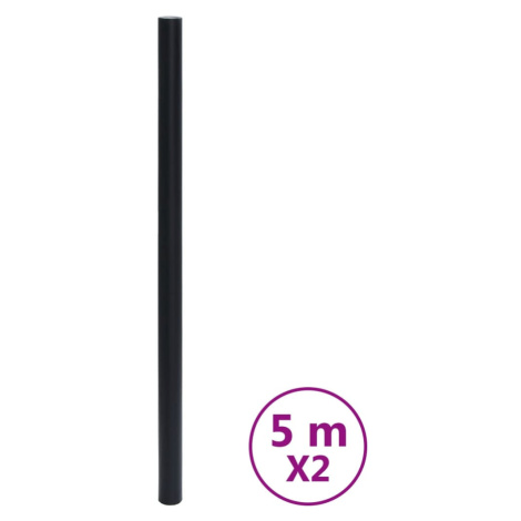 vidaXL Tapety na nábytek samolepicí matné černé 90 x 500 cm PVC