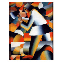 Obrazová reprodukce The Woodcutter, Malevich, Kazimir Severinovich, 30 × 40 cm