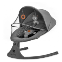 KINDERKRAFT Houpací lehátko s melodií 2v1 Lumi, do 9 kg, Premium Dark Grey