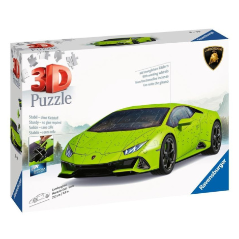 3D Puzzle: Lamborghini Huracán EVO zelené 108 dílků RAVENSBURGER