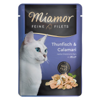 Miamor Feine Filets v želé 24 x 100 g - tuňák & kalamáry