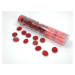 Chessex Gaming Glass Stones in Tube Frosted Crystal Red (žetony) – 40 ks