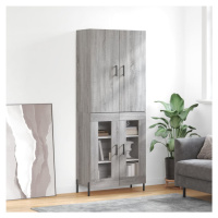 vidaXL Skříň highboard šedá sonoma 69,5 x 34 x 180 cm kompozitní dřevo