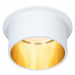 PAULMANN Vestavné svítidlo LED Gil 6W bílá mat zlatá IP44 2.700K 3-krokové-stmívatelné 933.80