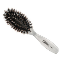 Eurostil Brush Boar Bristles - kartáče na prodlužované vlasy, kančí štětiny 03691 - Oval Small -