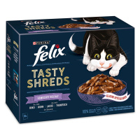 FELIX Tasty Shreds různé druhy 10 × 80 g