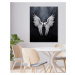 Obrazy na stěnu - Bílá křídla anděla Rozměr: 80x100 cm, Rámování: vypnuté plátno na rám