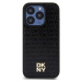 DKNY PU Leather Repeat Pattern Stack Logo Magsafe kryt iPhone 15 Pro Max černý