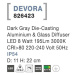 NOVA LUCE venkovní sloupkové svítidlo DEVORA tmavě šedý hliník a skleněný difuzor LED 8W 3000K 2