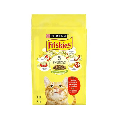 Friskies s hovězím, s kuřetem a se zeleninou 10 kg