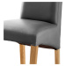Jídelní židle FOXI III dub olejovaný/textilní kůže šedá