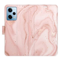 iSaprio flip pouzdro RoseGold Marble pro Xiaomi Redmi Note 12 Pro 5G / Poco X5 Pro 5G