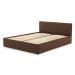 Čalouněná postel LEON bez matrace rozměr 160x200 cm Černá