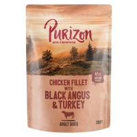 Purizon konzervy 24 x 140 / 200 g / kapsičky 24 x 300 g za skvělou cenu - Adult hovězí Black Ang