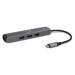 iWant SLIM USB-C HUB s 3x USB 3.1/HDMI/Ethernet/USB-C vesmírně šedý